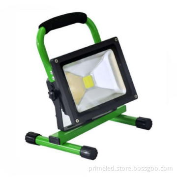Green 20w 4400mah Rechargeable Led Flood Light 